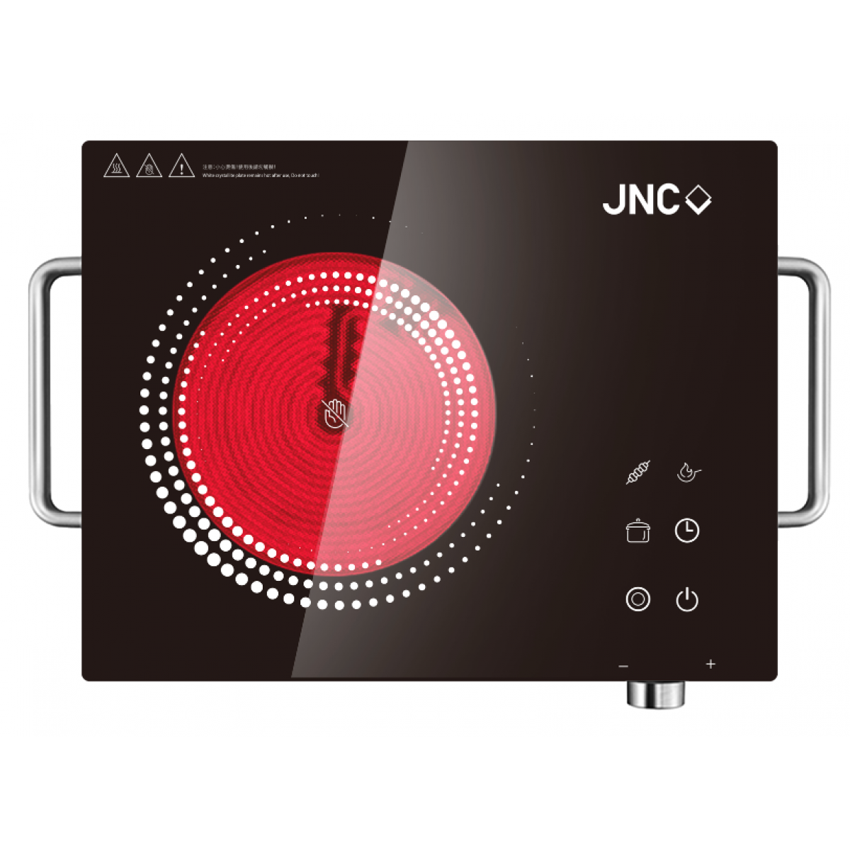 JNC JNC-IFC220-BK 2200W座檯電陶爐 (IR加熱/不挑廚具/預設模式)